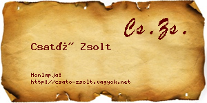Csató Zsolt névjegykártya